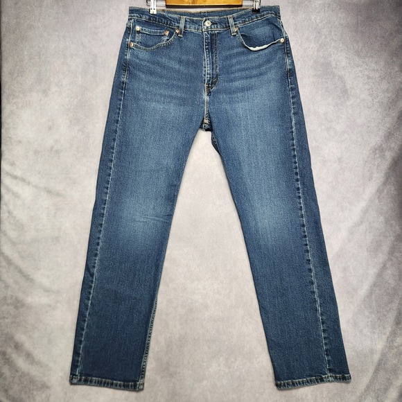 Levi's Other - Levis 505 Mens Regular Fit Jeans size 36x32 Straight Fit Zipper Fly Denim‎